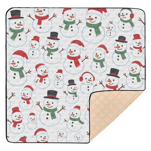 GuoChe Schneemänner-Muster, weich, dick, für den Boden, leicht, Bauch-Aktivitätsmatte für Babys und Kleinkinder GuoChe Schneemänner-Muster, weich, dick, für den Boden, leicht, Bauch-Aktivitätsmatte für Babys und Kleinkinder von GuoChe