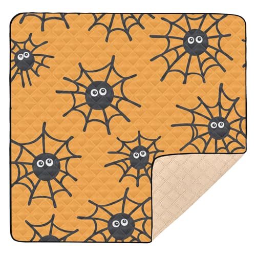 GuoChe Spinnennetz, Halloween, groß, stabil, für drinnen und draußen, 1-teilige Spielzimmer-Aktivitätsmatte für Babys von GuoChe