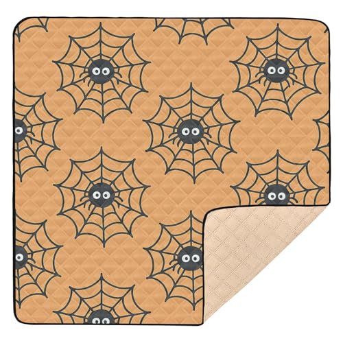 GuoChe Spinnennetz-Halloween-Muster-Druck, niedlich, faltbar, für Boden, bequeme gepolsterte Babymatte für Babys GuoChe Spinnennetz-Halloween-Muster-Druck, niedlich, faltbar, für Boden, bequeme gepolsterte Babymatte für Babys von GuoChe