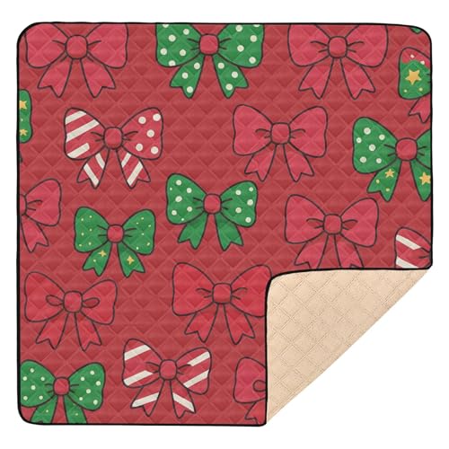 GuoChe Trittmatte mit Weihnachtsschleifen-Muster, weich gepolstert, für drinnen und draußen, gemütlich, atmungsaktiv GuoChe Trittmatte mit Weihnachtsschleifen-Muster, weich gepolstert, für drinnen und draußen, gemütlich, atmungsaktiv von GuoChe