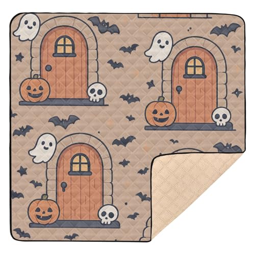 GuoChe Türen und Kürbisse Halloween-Muster weicher Schaumstoff für drinnen und draußen, wasserdichte Trittmatte GuoChe Türen und Kürbisse Halloween-Muster weicher Schaumstoff für drinnen und draußen, wasserdichte Trittmatte von GuoChe