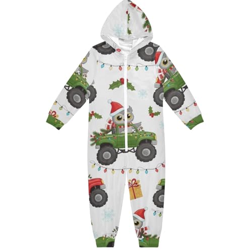 GuoChe Unisex-Pyjama, Fleece, Reißverschluss, Kapuze, Heimkleidung, 5–14 Jahre, Weihnachtsroboter, Bunt, 12-13 Jahre GuoChe Unisex-Pyjama, Fleece, Reißverschluss, Kapuze, Heimkleidung, 5–14 Jahre, Weihnachtsroboter, Bunt, 12-13 Jahre von GuoChe