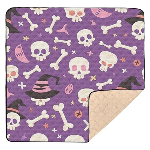 GuoChe Violetter Totenkopf-Hexenhut, Halloween-Design, groß, stilvoll, für drinnen und draußen, 1-teiliges Spielzimmer GuoChe Violetter Totenkopf-Hexenhut, Halloween-Design, groß, stilvoll, für drinnen und draußen, 1-teiliges Spielzimmer von GuoChe