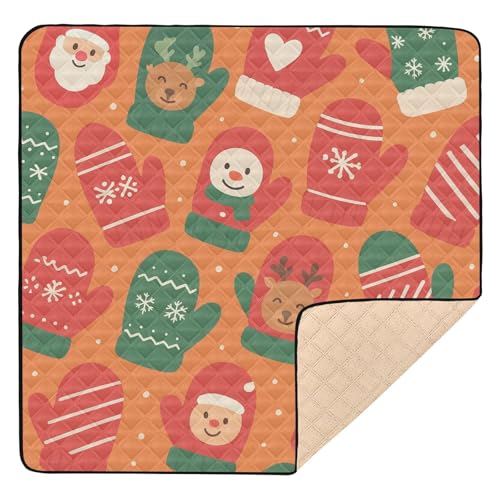 GuoChe Weihnachtliche Fäustlinge Muster, groß, stilvoll für drinnen und draußen, leichte Spielzimmer-Aktivitätsmatte für GuoChe Weihnachtliche Fäustlinge Muster, groß, stilvoll für drinnen und draußen, leichte Spielzimmer-Aktivitätsmatte für von GuoChe