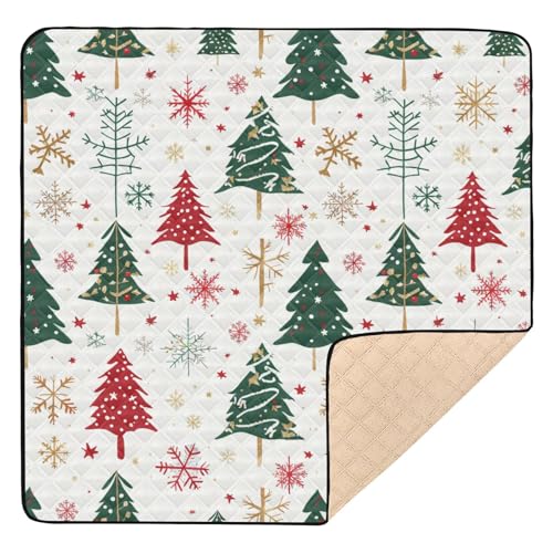 GuoChe Weihnachtsbäume, groß, stabil, für drinnen und draußen, gemütlich, atmungsaktiv, Bauch-Aktivitätsmatte für von GuoChe