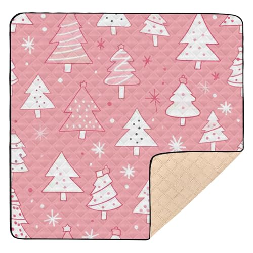 GuoChe Weihnachtsbäume, weich gepolstert, für drinnen und draußen, waschbar, Bauch-Zeitmatte für Baby, Kleinkind, 127 cm von GuoChe