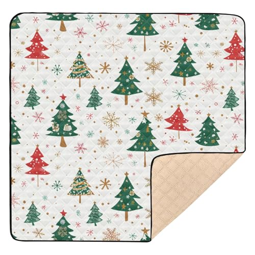 GuoChe Weihnachtsbäume groß stilvoll für drinnen und draußen, 1 Stück Baby Kick Krabbelmatte für von GuoChe