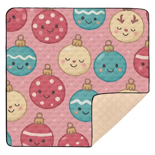 GuoChe Weihnachtskugel-Muster, groß, stabil, für drinnen und draußen, wasserdicht, Spielzimmer, Aktivitätsmatte für GuoChe Weihnachtskugel-Muster, groß, stabil, für drinnen und draußen, wasserdicht, Spielzimmer, Aktivitätsmatte für von GuoChe