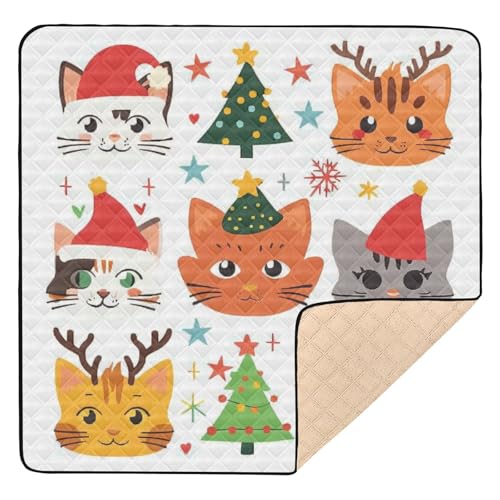 GuoChe Weihnachtsmann, groß, stabil, für den Boden, wasserabweisend, Baby-Spielmatte für Babys und Kinder von GuoChe