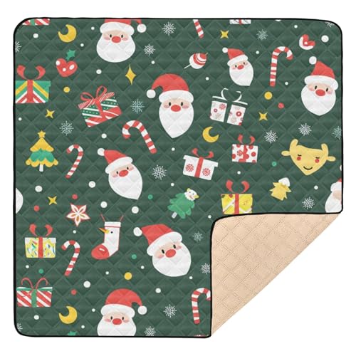 GuoChe Weihnachtsmann, groß, stilvoll, für drinnen und draußen, tragbare Aktivitäts-Unterhaltungsmatte für Babys von GuoChe