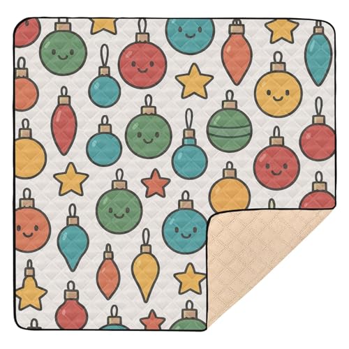 GuoChe Weihnachtsschmuck-Muster, weich, dick, für drinnen und draußen, wasserdicht, Baby-Kick-Krabbelmatte für GuoChe Weihnachtsschmuck-Muster, weich, dick, für drinnen und draußen, wasserdicht, Baby-Kick-Krabbelmatte für von GuoChe