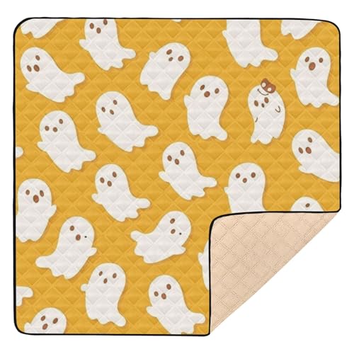 GuoChe Weiße Halloween-Weichschaum-Matte für den Boden, gemütlich, atmungsaktiv, für Babys und Kleinkinder von GuoChe