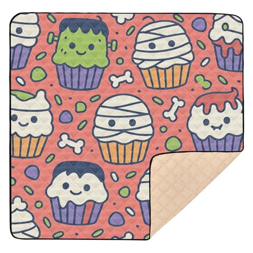Halloween Monster Cupcake Leckereien weich gepolstert für drinnen und draußen, 1-teilige Baby-Spielmatte Halloween Monster Cupcake Leckereien weich gepolstert für drinnen und draußen, 1-teilige Baby-Spielmatte von GuoChe