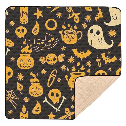 Halloween-Muster mit Geistern, groß, stabil, für drinnen und draußen, 1-teilige Baby-Spiel-Matte für den Bauch Halloween-Muster mit Geistern, groß, stabil, für drinnen und draußen, 1-teilige Baby-Spiel-Matte für den Bauch von GuoChe