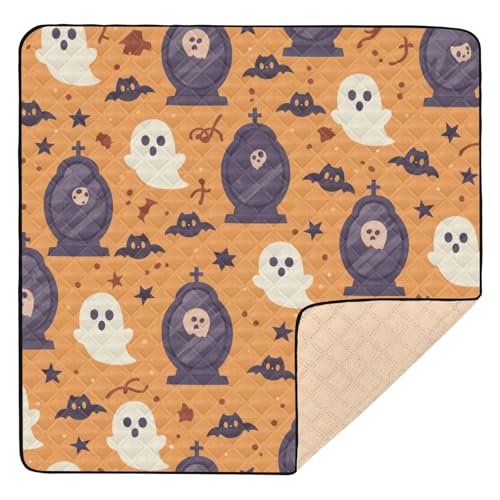 Halloween-Muster mit Geistern, groß, stabil, für drinnen und draußen, ungiftig, Baby-Krabbelmatte für Babys Halloween-Muster mit Geistern, groß, stabil, für drinnen und draußen, ungiftig, Baby-Krabbelmatte für Babys von GuoChe