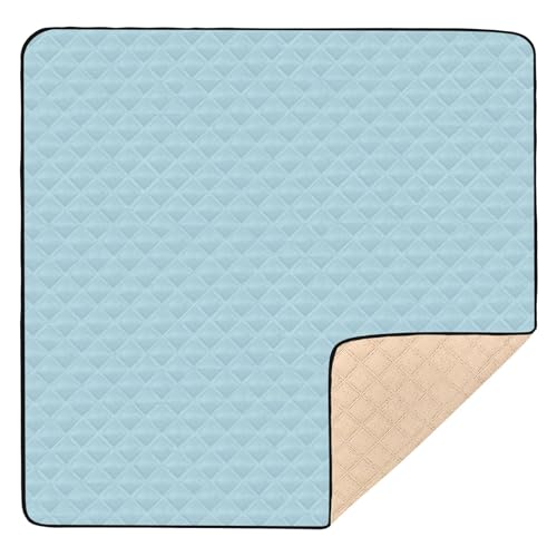 Hellblau, groß, stilvoll für drinnen und draußen, bequeme Aktivitätsmatte für Babys, Kinder, Kleinkinder von GuoChe