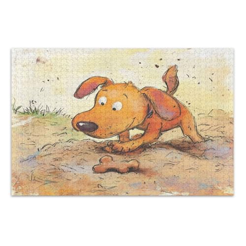 Hund graben nach Knochen im Sandkasten 1000 Teile Puzzle - Puzzle für Erwachsene Hund graben nach Knochen im Sandkasten 1000 Teile Puzzle - Puzzle für Erwachsene von GuoChe