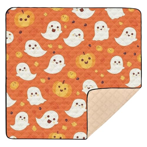 Niedliches Geister- und Kürbis-Muster, Halloween-Druck, groß, stilvoll für Boden, tragbar, Bauchzeit & Niedliches Geister- und Kürbis-Muster, Halloween-Druck, groß, stilvoll für Boden, tragbar, Bauchzeit & von GuoChe