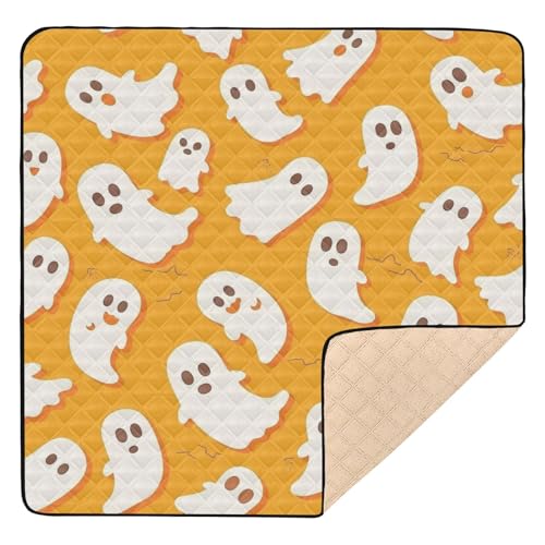 Orangefarbene niedliche Geister, Halloween-Muster, weich, dick, für den Boden, 1-teilige Aktivitäts-Unterhaltungsmatte für Orangefarbene niedliche Geister, Halloween-Muster, weich, dick, für den Boden, 1-teilige Aktivitäts-Unterhaltungsmatte für von GuoChe
