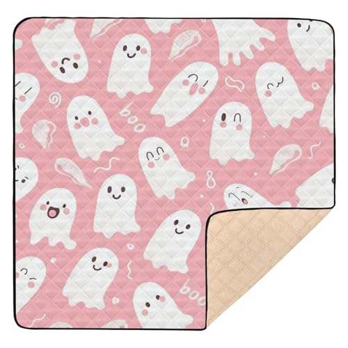 Pink Ghosts Halloween Weichschaum für Boden, ungiftig, Aktivität, Unterhaltungsmatte für Babys und Kleinkinder von GuoChe