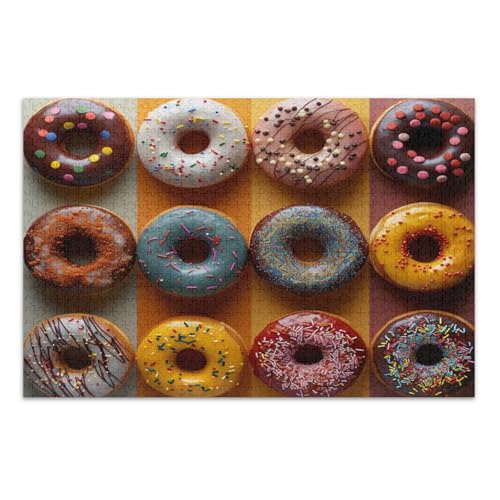 Puzzle 500 Teile für Erwachsene, coolste herausfordernde Puzzles für Kinder, ältere Menschen, Schokoladen-Donut Puzzle 500 Teile für Erwachsene, coolste herausfordernde Puzzles für Kinder, ältere Menschen, Schokoladen-Donut von GuoChe