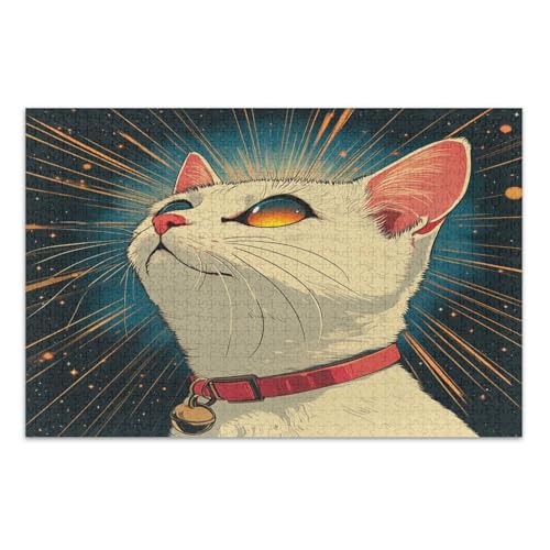 Puzzle 500 Teile für Erwachsene, coolste herausfordernde Puzzles für Kinder, ältere Menschen, eine süße Katze Puzzle 500 Teile für Erwachsene, coolste herausfordernde Puzzles für Kinder, ältere Menschen, eine süße Katze von GuoChe