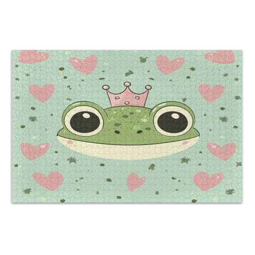 Puzzle 500 Teile für Erwachsene, coolste herausfordernde Puzzles für Kinder, ältere Menschen, niedlicher grüner Frosch Puzzle 500 Teile für Erwachsene, coolste herausfordernde Puzzles für Kinder, ältere Menschen, niedlicher grüner Frosch von GuoChe