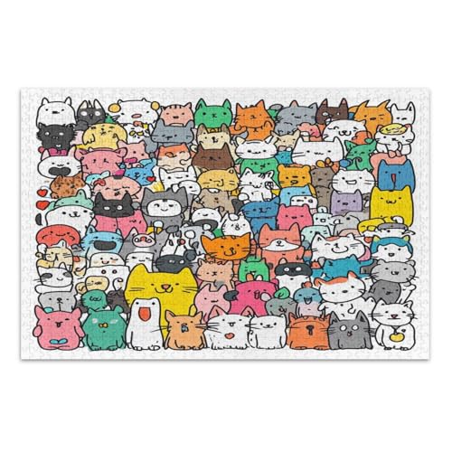 Puzzle 500 Teile für Erwachsene, coolste herausfordernde Puzzles für Kinder ältere Menschen, niedliche Cartoon-Figuren Puzzle 500 Teile für Erwachsene, coolste herausfordernde Puzzles für Kinder ältere Menschen, niedliche Cartoon-Figuren von GuoChe