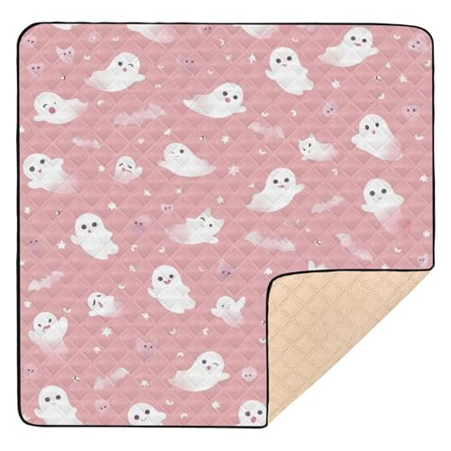Rosa niedliche Geister Halloween Muster Groß rutschfest für Indoor Outdoor Tragbare Spielzimmer Aktivitätsmatte Rosa niedliche Geister Halloween Muster Groß rutschfest für Indoor Outdoor Tragbare Spielzimmer Aktivitätsmatte von GuoChe