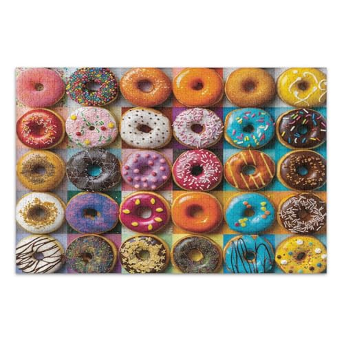 Verschiedene Donuts Puzzle 1000 Teile - Puzzle für Erwachsene Verschiedene Donuts Puzzle 1000 Teile - Puzzle für Erwachsene von GuoChe