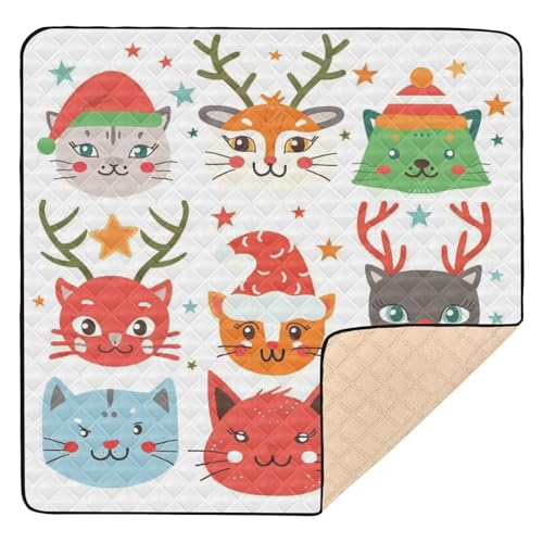 Weihnachtsmann, groß, stilvoll, für drinnen und draußen, bequeme Aktivitätsmatte für Babys von GuoChe