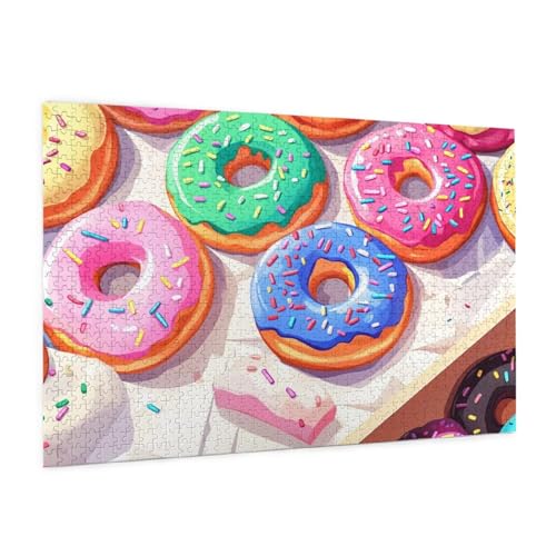 Abstrakt Puzzle 2000 Teile Erwachsene Puzzle Gourmet-Essen Design für Erwachsene und Beginner,HD Farbe HolzPuzzle mit Geschenkbox Verpackung,Zimmer Deko Wohnzimmer,Geschenke für Frauen 70x100cm -z516 von Guofuos