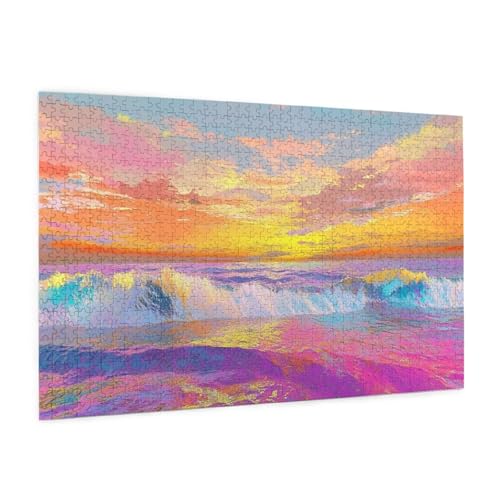 Abstrakt Puzzle 2000 Teile Erwachsene Puzzle Sonnenuntergang Design für Erwachsene Beginner,HD Farbe HolzPuzzle mit Geschenkbox Verpackung,Zimmer Deko Wohnzimmer,Geschenke für Frauen 70x100cm -z518 Abstrakt Puzzle 2000 Teile Erwachsene Puzzle Sonnenuntergang Design für Erwachsene Beginner,HD Farbe HolzPuzzle mit Geschenkbox Verpackung,Zimmer Deko Wohnzimmer,Geschenke für Frauen 70x100cm -z518 von Guofuos
