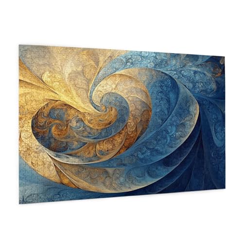 Abstrakt Puzzle 3000 Teile Erwachsene Puzzle Muster Design für Erwachsene und Beginner, HD Farbe HolzPuzzle mit Geschenkbox Verpackung for Zimmer Deko Wohnzimmer, Geschenke für Frauen 80x120cm -z521 von Guofuos