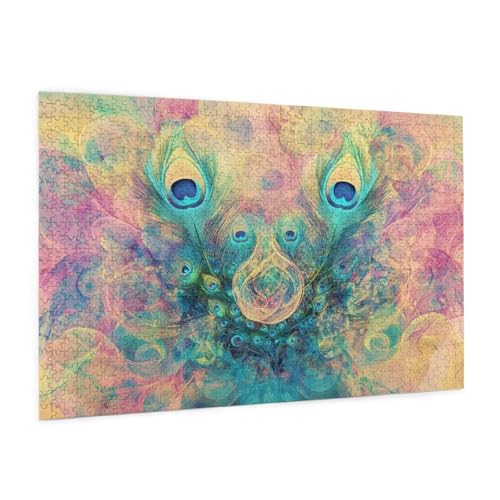 Abstrakt Puzzle 6000 Teile Erwachsene Puzzle Muster Design für Erwachsene und Beginner, HD Farbe HolzPuzzle mit Geschenkbox Verpackung for Zimmer Deko Wohnzimmer, Geschenke für Frauen 100x180cm -z523 von Guofuos