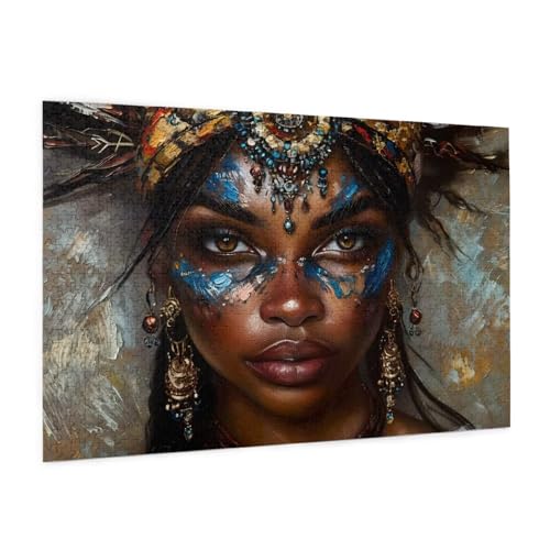 Afrika Puzzle 6000 Teile Erwachsene Puzzle Frau Design für Erwachsene und Beginner, HD Farbe HolzPuzzle mit Geschenkbox Verpackung for Zimmer Deko Wohnzimmer, Geschenke für Frauen 100x180cm -z753 Afrika Puzzle 6000 Teile Erwachsene Puzzle Frau Design für Erwachsene und Beginner, HD Farbe HolzPuzzle mit Geschenkbox Verpackung for Zimmer Deko Wohnzimmer, Geschenke für Frauen 100x180cm -z753 von Guofuos