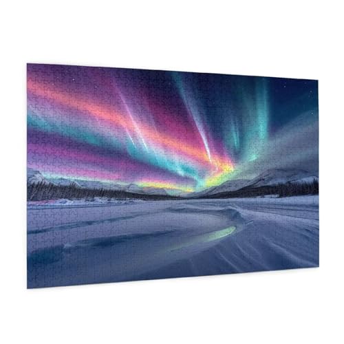 Aurora Puzzle 1500 Teile Erwachsene Puzzle Norwegen Design für Erwachsene und Beginner, HD Farbe HolzPuzzle mit Geschenkbox Verpackung for Zimmer Deko Wohnzimmer, Geschenke für Frauen 57x87cm -z1243 Aurora Puzzle 1500 Teile Erwachsene Puzzle Norwegen Design für Erwachsene und Beginner, HD Farbe HolzPuzzle mit Geschenkbox Verpackung for Zimmer Deko Wohnzimmer, Geschenke für Frauen 57x87cm -z1243 von Guofuos