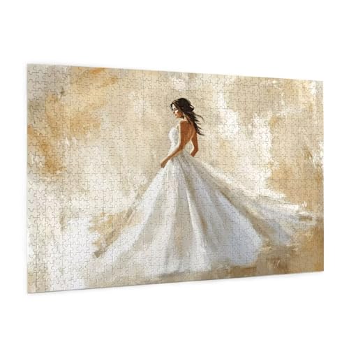 Balletttänzerin Puzzle 2000 Teile Erwachsene Puzzle Frau Design für Erwachsene und Beginner, HD Farbe HolzPuzzle mit Geschenkbox Verpackung, Zimmer Deko Wohnzimmer, Geschenke für Frauen 70x100cm -z453 von Guofuos