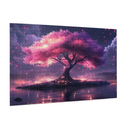 Baum des Lebens Puzzle 4000 Teile Erwachsene Puzzle Traum Design für Erwachsene Beginner, HD Farbe HolzPuzzle mit Geschenkbox Verpackung, Zimmer Deko Wohnzimmer, Geschenke für Frauen 87x140cm -z395 von Guofuos