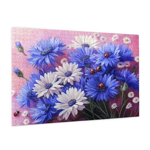 Blume Puzzle 2000 Teile Erwachsene Puzzle Gänseblümchen Design für Erwachsene und Beginner, HD Farbe HolzPuzzle mit Geschenkbox Verpackung, Zimmer Deko Wohnzimmer, Geschenke für Frauen 70x100cm -z1100 von Guofuos