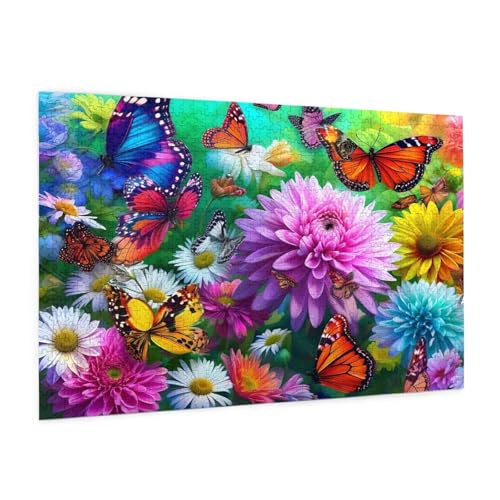 Blume Puzzle 4000 Teile Erwachsene Puzzle Schmetterling Design für Erwachsene und Beginner, HD Farbe HolzPuzzle mit Geschenkbox Verpackung, Zimmer Deko Wohnzimmer, Geschenke für Frauen 87x140cm -z171 Blume Puzzle 4000 Teile Erwachsene Puzzle Schmetterling Design für Erwachsene und Beginner, HD Farbe HolzPuzzle mit Geschenkbox Verpackung, Zimmer Deko Wohnzimmer, Geschenke für Frauen 87x140cm -z171 von Guofuos