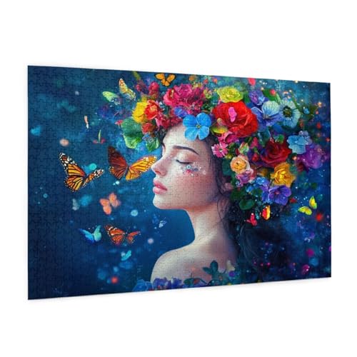 Blume Puzzle 4000 Teile Erwachsene Puzzle Schmetterling Design für Erwachsene und Beginner, HD Farbe HolzPuzzle mit Geschenkbox Verpackung, Zimmer Deko Wohnzimmer, Geschenke für Frauen 87x140cm -z1163 Blume Puzzle 4000 Teile Erwachsene Puzzle Schmetterling Design für Erwachsene und Beginner, HD Farbe HolzPuzzle mit Geschenkbox Verpackung, Zimmer Deko Wohnzimmer, Geschenke für Frauen 87x140cm -z1163 von Guofuos
