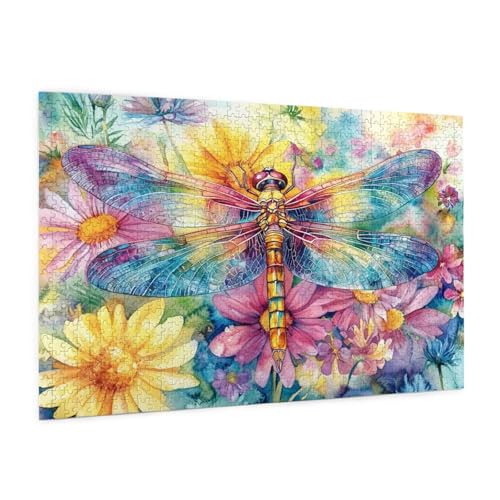 Blume Puzzle 4000 Teile Erwachsene Puzzle Tier Design für Erwachsene und Beginner, HD Farbe HolzPuzzle mit Geschenkbox Verpackung for Zimmer Deko Wohnzimmer, Geschenke für Frauen 87x140cm -z1109 von Guofuos