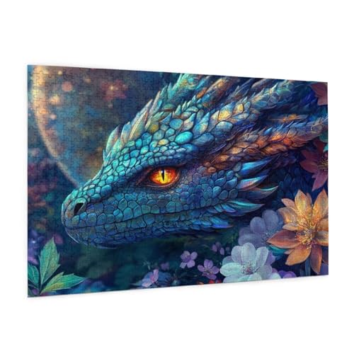 Blume Puzzle 5000 Teile Erwachsene Puzzle Drachen Design für Erwachsene und Beginner, HD Farbe HolzPuzzle mit Geschenkbox Verpackung for Zimmer Deko Wohnzimmer, Geschenke für Frauen 100x150cm -z1172 Blume Puzzle 5000 Teile Erwachsene Puzzle Drachen Design für Erwachsene und Beginner, HD Farbe HolzPuzzle mit Geschenkbox Verpackung for Zimmer Deko Wohnzimmer, Geschenke für Frauen 100x150cm -z1172 von Guofuos