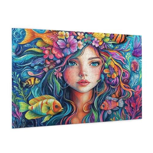 Blume Puzzle 5000 Teile Erwachsene Puzzle Frau Design für Erwachsene und Beginner, HD Farbe HolzPuzzle mit Geschenkbox Verpackung for Zimmer Deko Wohnzimmer, Geschenke für Frauen 100x150cm -z190 von Guofuos