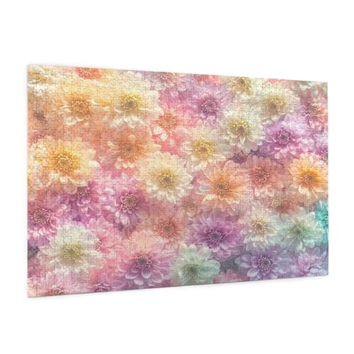 Blume Puzzle 5000 Teile Erwachsene Puzzle Traum Design für Erwachsene und Beginner, HD Farbe HolzPuzzle mit Geschenkbox Verpackung for Zimmer Deko Wohnzimmer, Geschenke für Frauen 100x150cm -z1178 von Guofuos