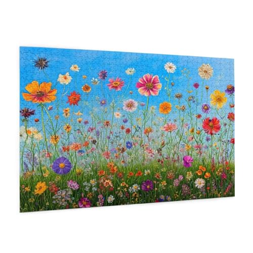 Blume Puzzle 6000 Teile Erwachsene Puzzle Abstrakt Design für Erwachsene und Beginner, HD Farbe HolzPuzzle mit Geschenkbox Verpackung for Zimmer Deko Wohnzimmer, Geschenke für Frauen 100x180cm -z1088 von Guofuos