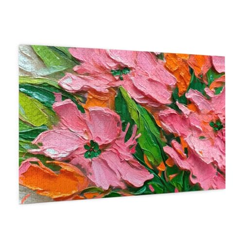 Blume Puzzle 6000 Teile Erwachsene Puzzle Abstrakt Design für Erwachsene und Beginner, HD Farbe HolzPuzzle mit Geschenkbox Verpackung for Zimmer Deko Wohnzimmer, Geschenke für Frauen 100x180cm -z1091 von Guofuos