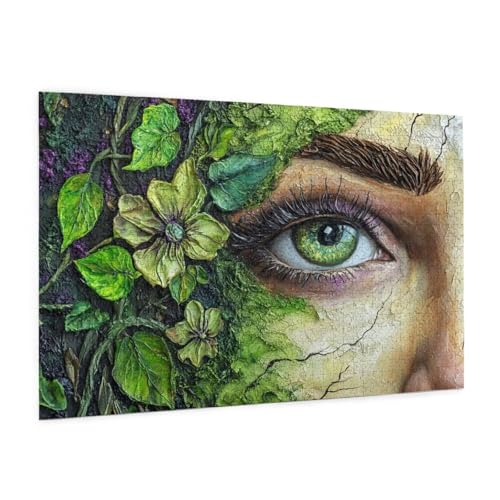 Blume Puzzle 6000 Teile Erwachsene Puzzle Auge Design für Erwachsene und Beginner, HD Farbe HolzPuzzle mit Geschenkbox Verpackung for Zimmer Deko Wohnzimmer, Geschenke für Frauen 100x180cm -z1222 von Guofuos