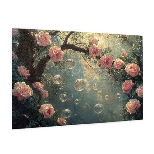 Blume Puzzle 6000 Teile Erwachsene Puzzle Baum Design für Erwachsene und Beginner, HD Farbe HolzPuzzle mit Geschenkbox Verpackung for Zimmer Deko Wohnzimmer, Geschenke für Frauen 100x180cm -z204 von Guofuos
